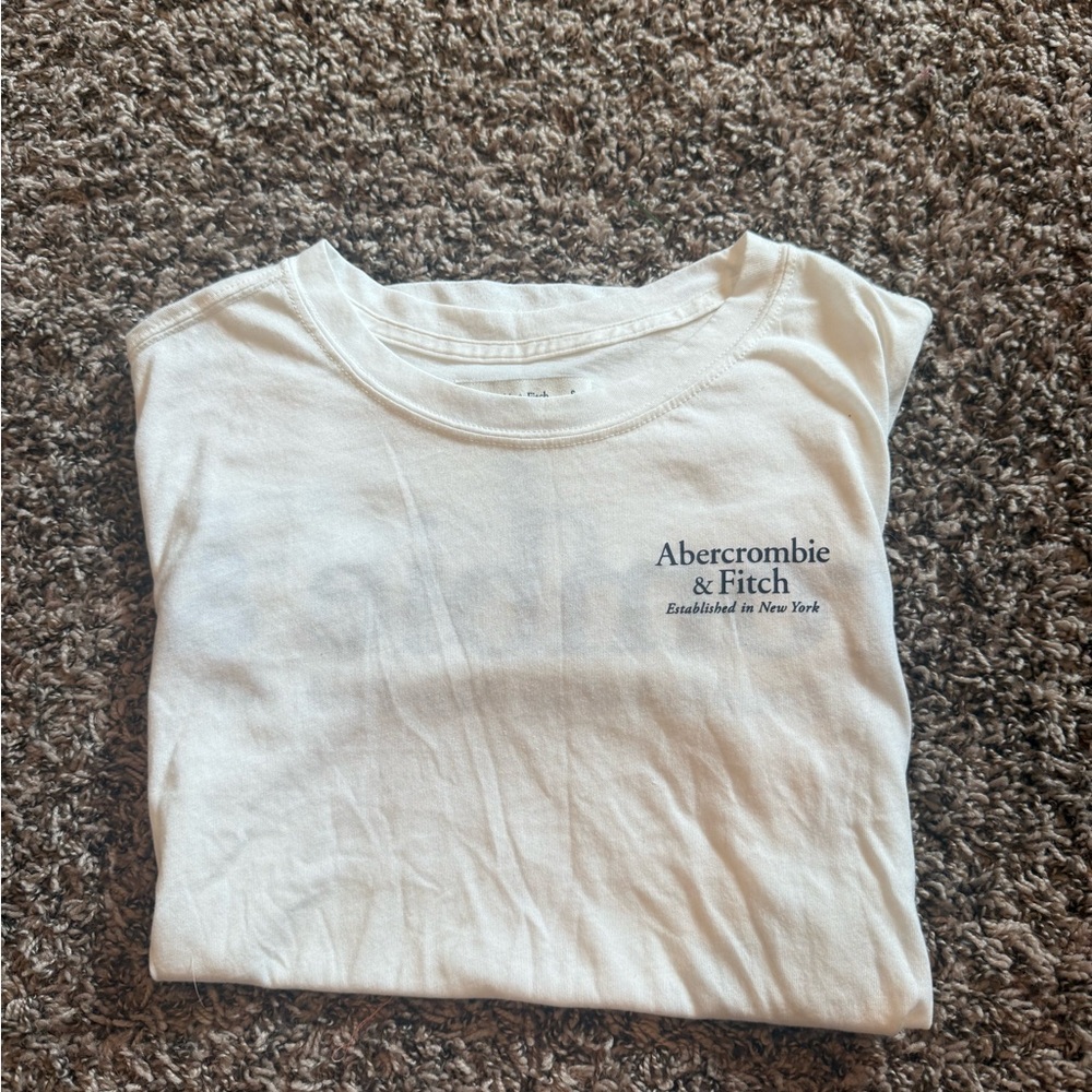 Abercrombie & Fitch White Short Sleeve Tee